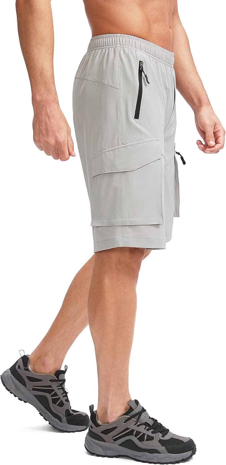 Bikewa Men's Mountain Bike Shorts 3D Padded Loose-fit Biking Riding Cycling Bicycle Biker Shorts Zipper Pockets - Image 2