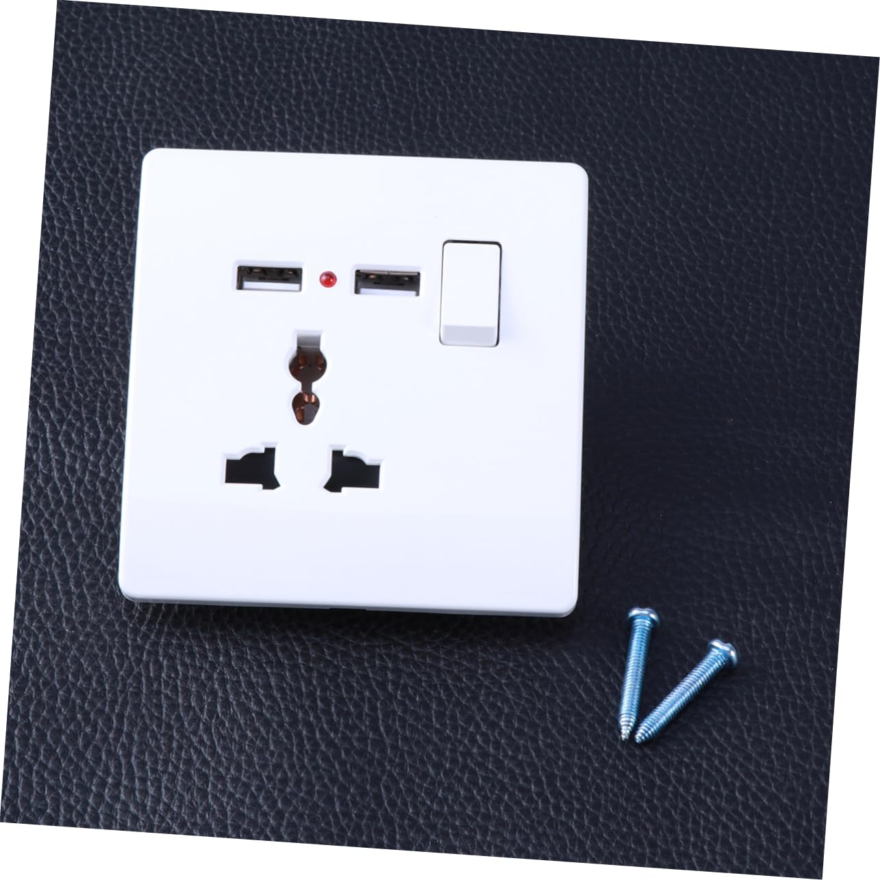 Hemobllo Chargeur 3 Pièces U : Prise Murale Universelle 2 a Double Usb 110 V 3 Broches pour Voyage