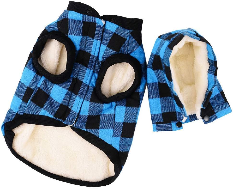LEMONPET Dog Jacket Winter Warm Dog Coat with Removable Hoodie Soft Cozy Apparel Clothing for Small Medium Large Dogs, S M L XL XXL XXXL…