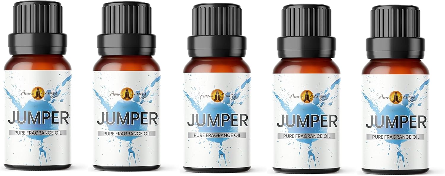 Aroma Energy Jumper Fragrance Oil 50ml (5 x 10ml) Highly Scented Oil for Making Candle, Soap