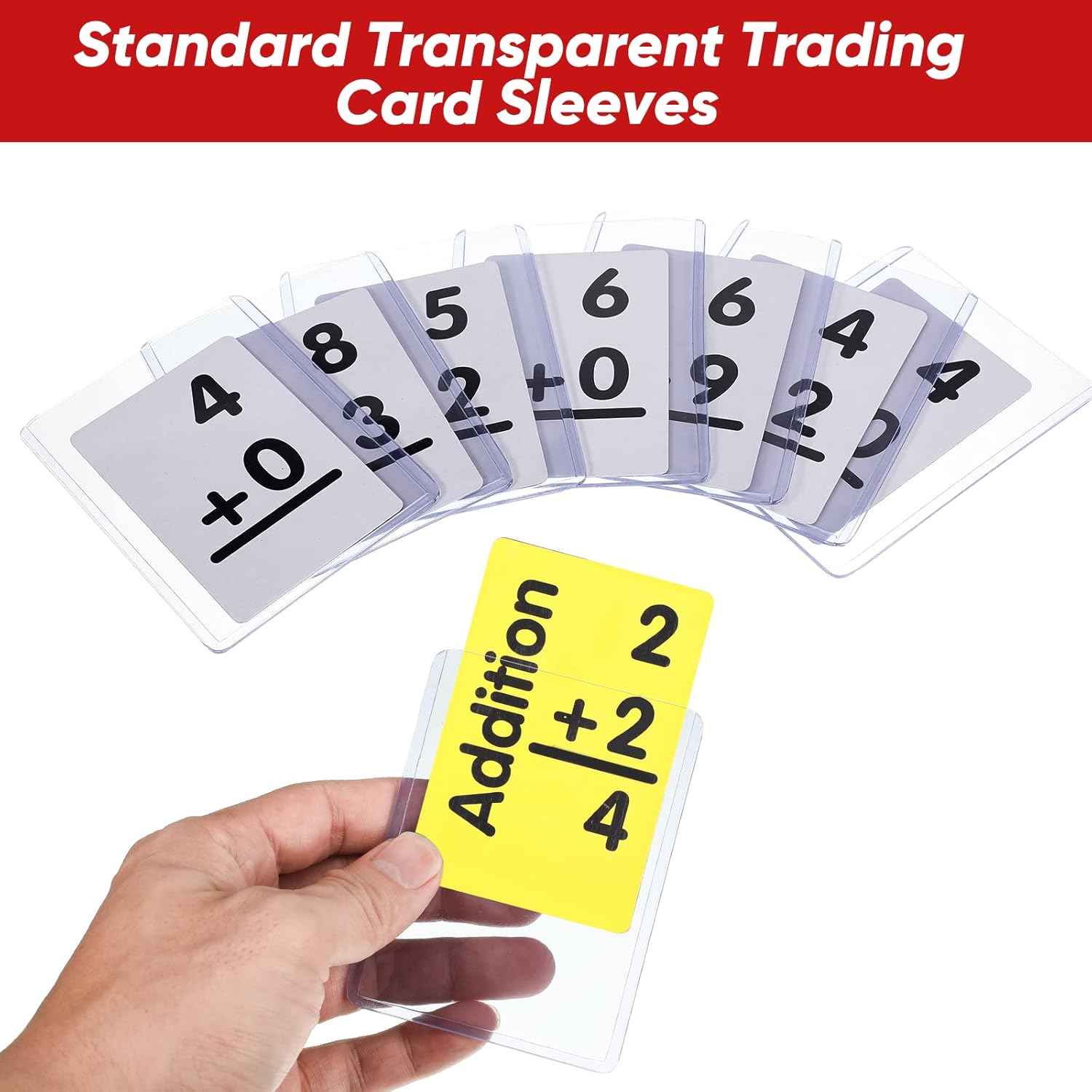 400 Pieces Card Sleeve Hard Plastic Card Protector Holder for Trading, Baseball, Football, Sport, Photo, 3 x 4 Inches (Clear)