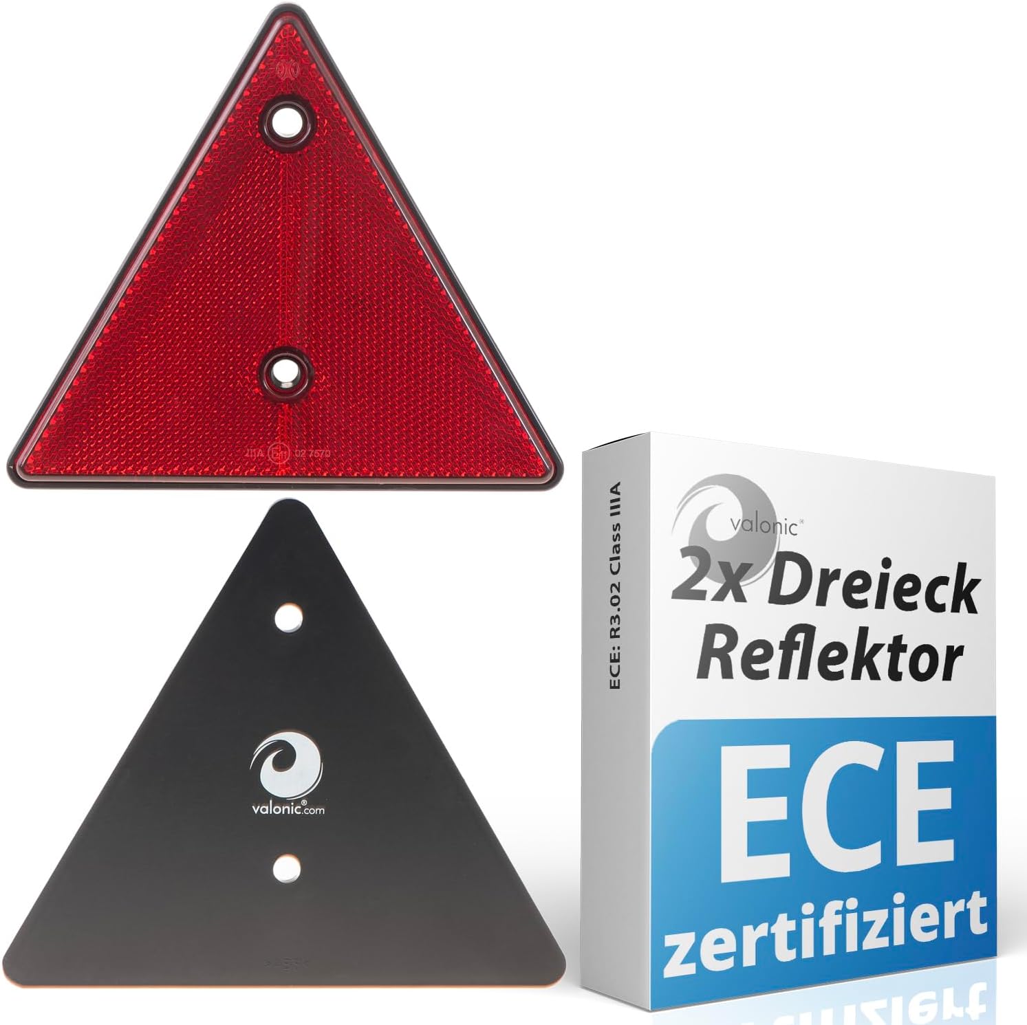 KOVSGQ Katzenaugen Reflektoren 6er Set - Orange Rundreflektoren 60mm Für Anhänger & Wohnwagen