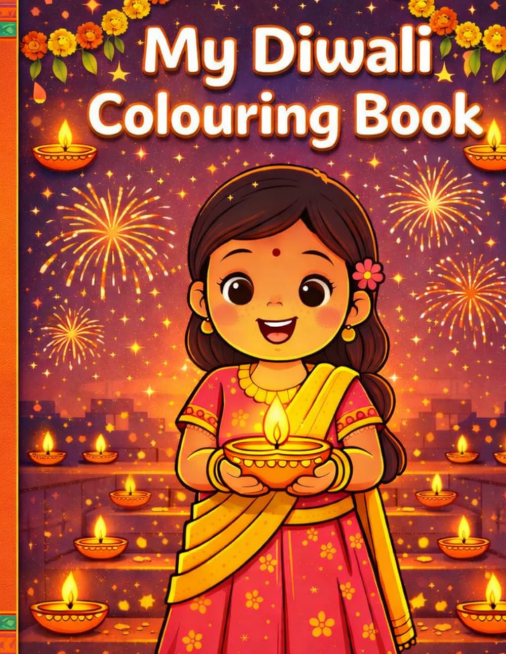My Diwali Colouring Book: 25 Fun Hindu Festival Colouring Pages for Kids Ages 4-8 | Diyas, Rangoli, Elephants, Fireworks and More | A Perfect Diwali Gift for Children
