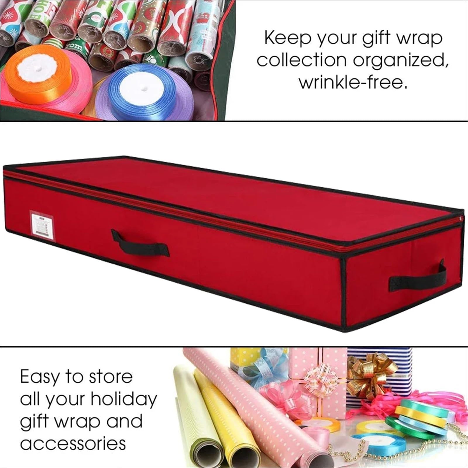Geschenkpapier Aufbewahrung Aufbewahrungstasche for Geschenkpapier, wasserdicht, Geschenkpapier-Organizer-Tasche, große Kapazität, Behälterbox for Verpackungsmaterial