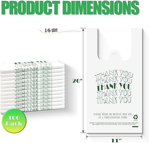 Miniatura 2 de Cheardia Bolsa de plástico, Blanco & Verde