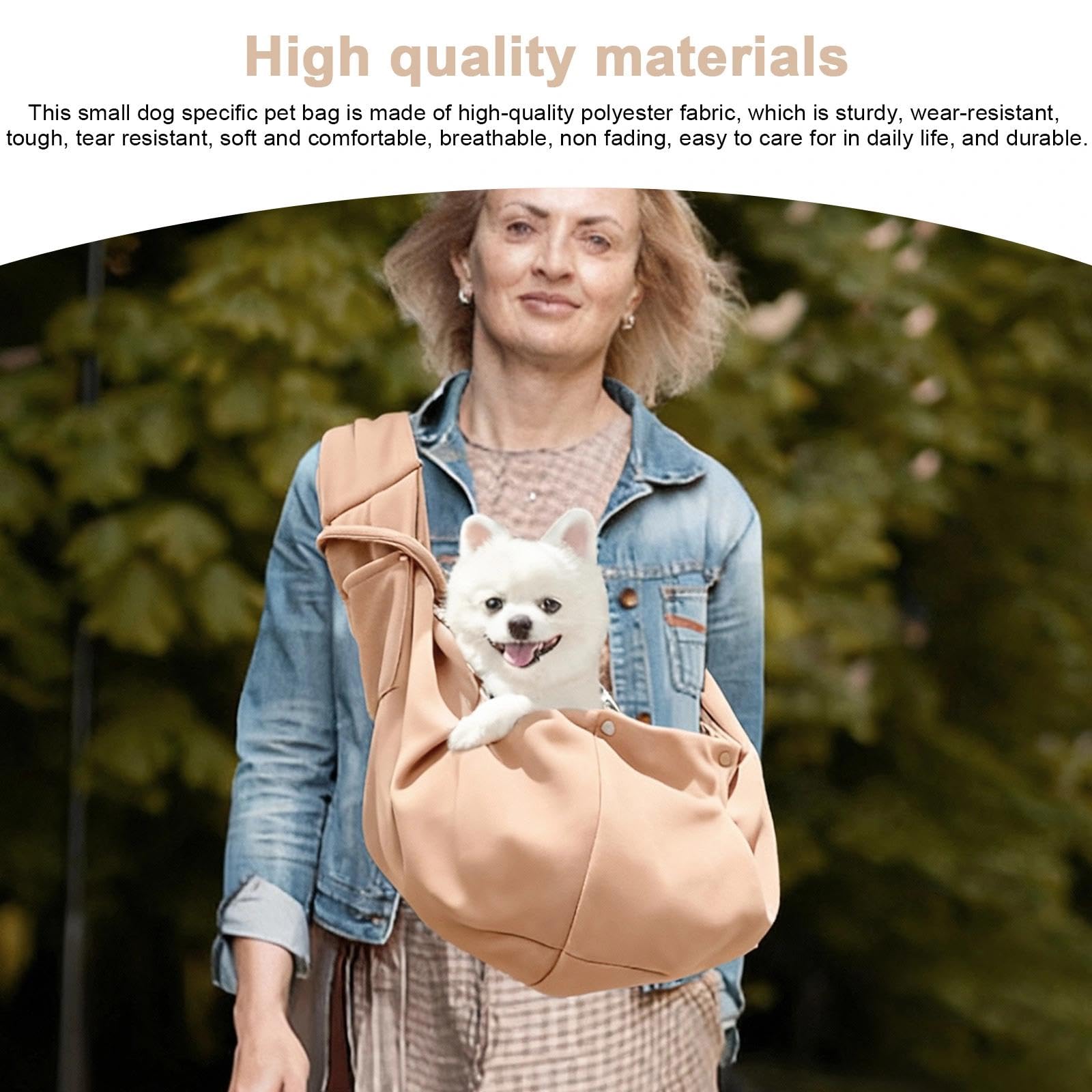 DEANKEJI Couleur Kaki Sac de Transport Chat, Poids Maximum Supporté de 6 kg Sac Chat, Porte Chien Adapté pour Les Promenades, Les Activités en Plein Air et la Randonnée