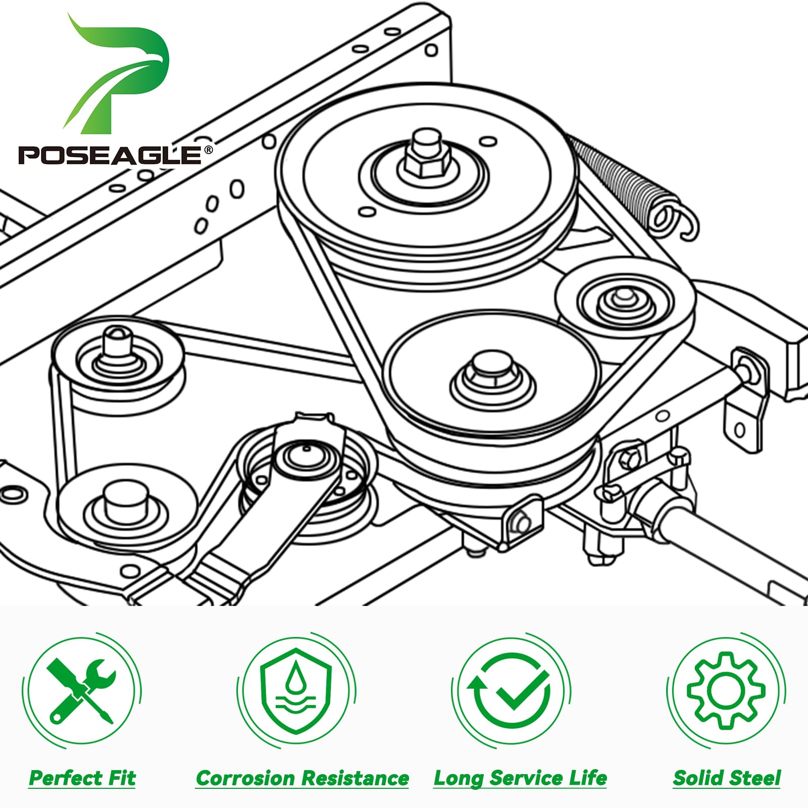 Amazon.com : POSEAGLE 197473 Pulley Craftsman Replaces