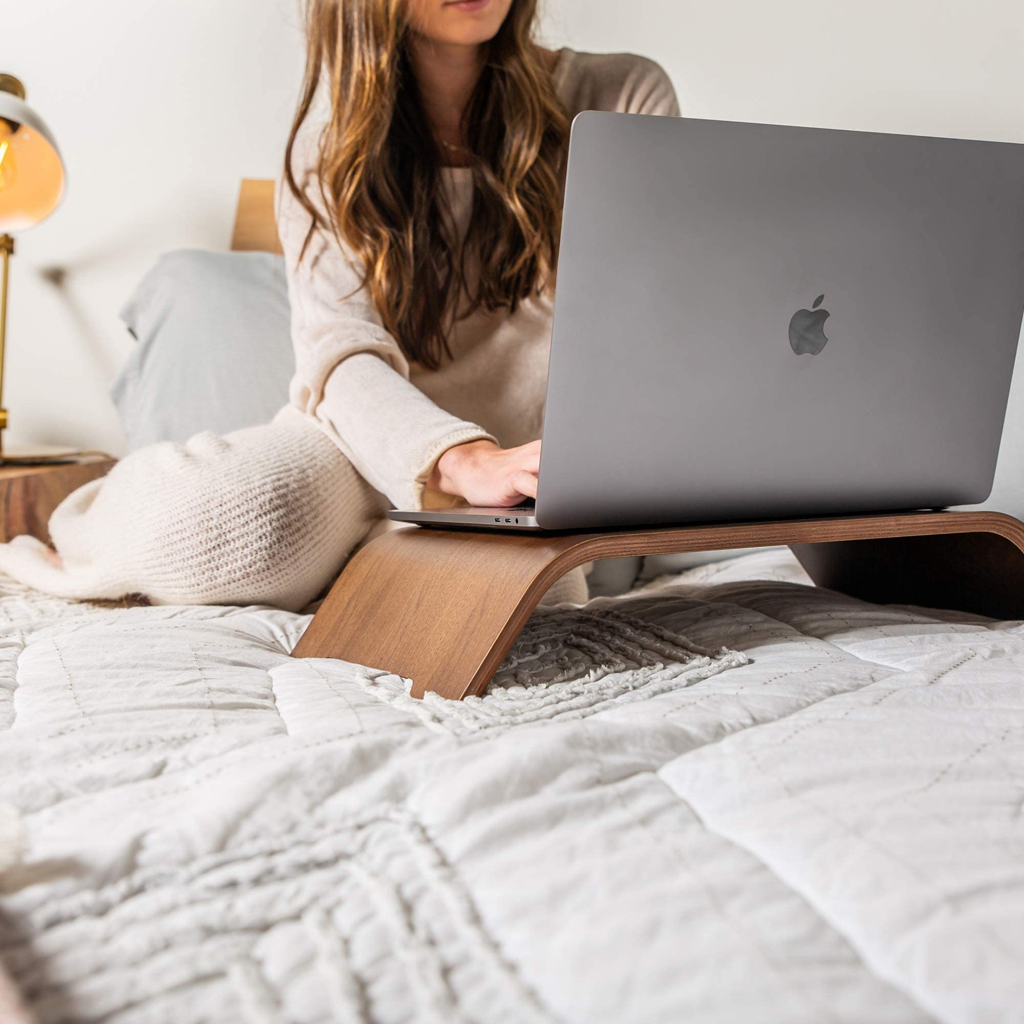 Buy Maya Marie Wood Monitor Stand Riser Computer Desk Riser + Phone