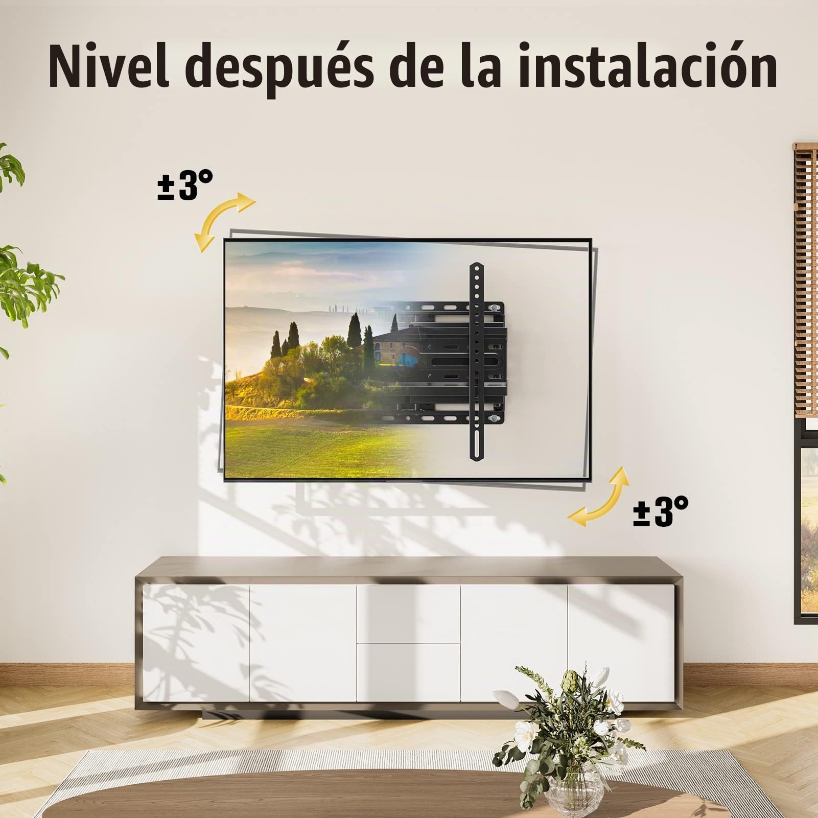 Mounting Dream Soporte de Pared TV Giratorio Inclinable para la Muchos 66cm-140cm (26-55 Pulgadas) LED, LCD, OLED y Plasma Televisores de Pantalla Plana hasta 45kg, MAX. VESA 400x400mm, MD2380-03