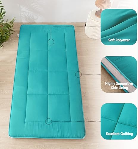 Miniatura 5 de MAXYOYO - Colchón tipo futón japonés, acolchado, para cama, extra grueso, plegable, transpirable, tumbona para el suelo, cama de invitados para