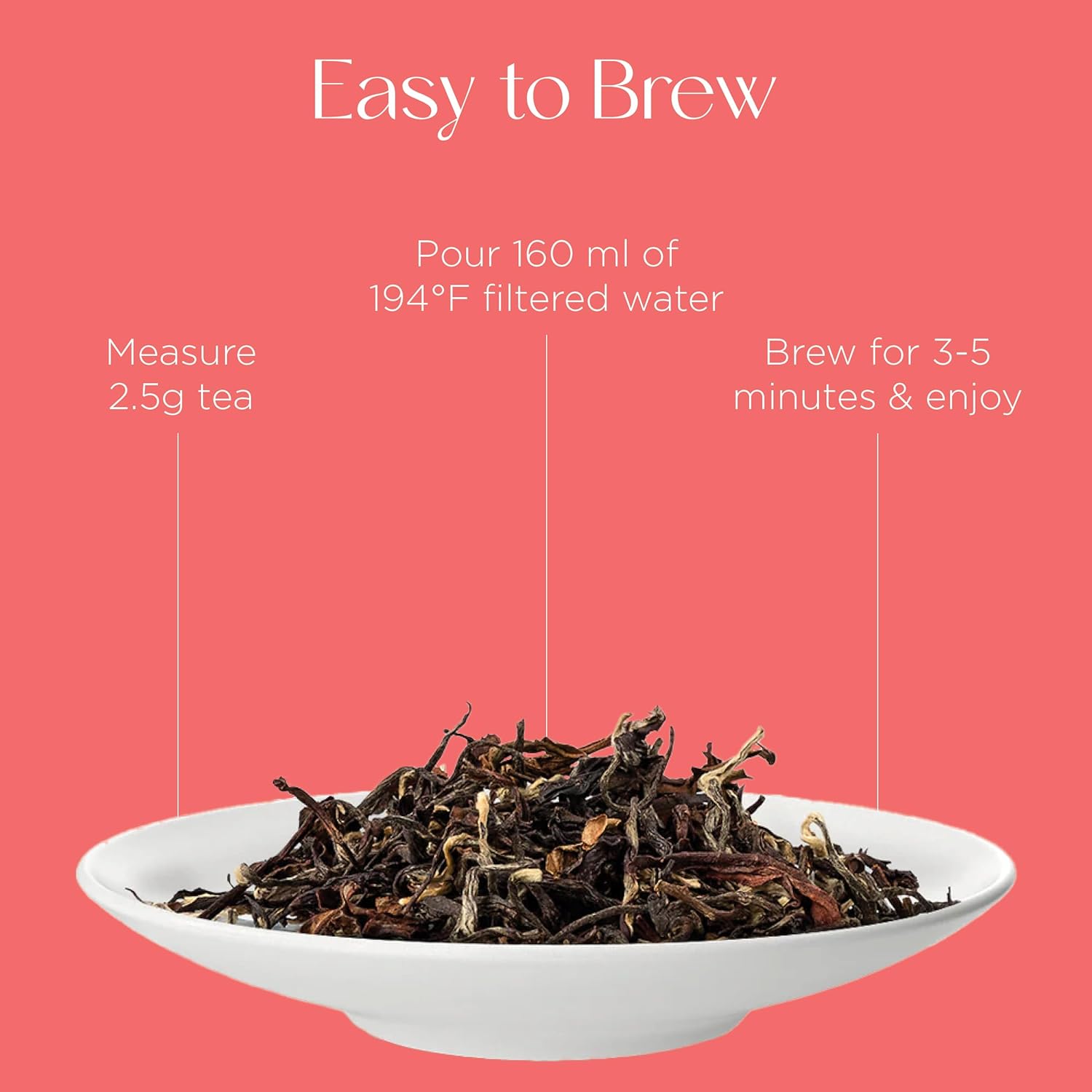 Brook37 Twilight Romance Eco Darjeeling Black Tea - Premium Loose Leaf 2nd Flush Tea with Floral Aroma & Sweet Honey Notes | Medium Caffeine | 50g Compostable Paper Tube | Elegant Gift for Tea Lovers