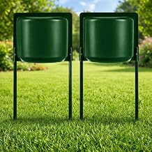 2 Pack Green Sprinkler Splash Guard Adjustable Lawn & Garden Irrigation Shield, Protects Sprinkler Heads, Prevents Overspray for Yards, Parks, and Gardens 2 Pack