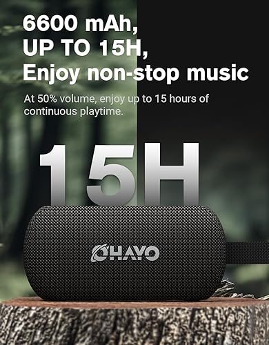 Miniatura 4 de OHAYO Altavoz Bluetooth portátil inalámbrico de 40 W con luces, IPX7 impermeable, sonido fuerte estéreo, luces RGB, emparejamiento TWS, tarjeta AUX