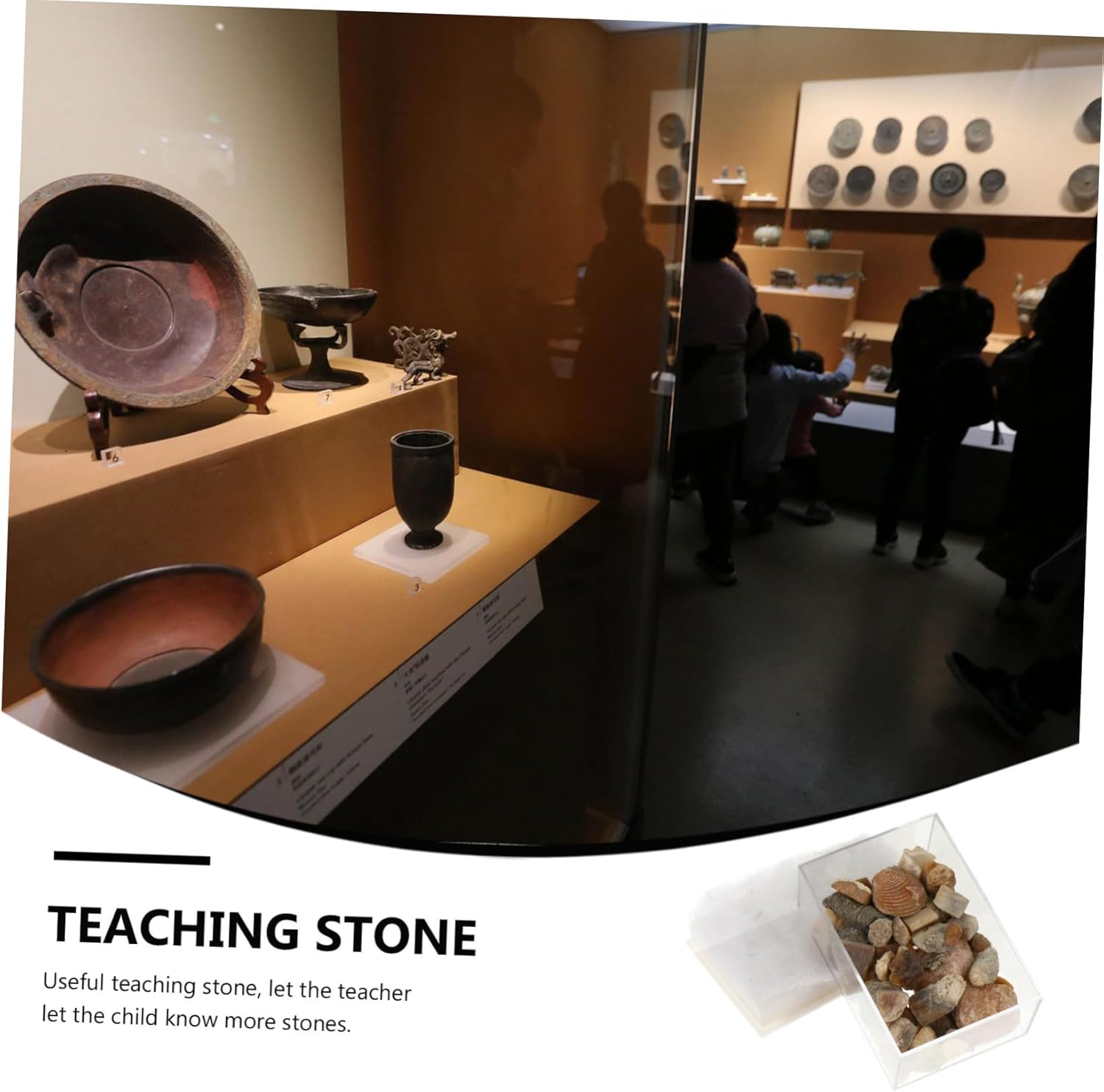 PRETYZOOM Mixed Ore Stone Specimen for Teaching and Collection Educational Mineral Rock Samples for Decor and Aquariums