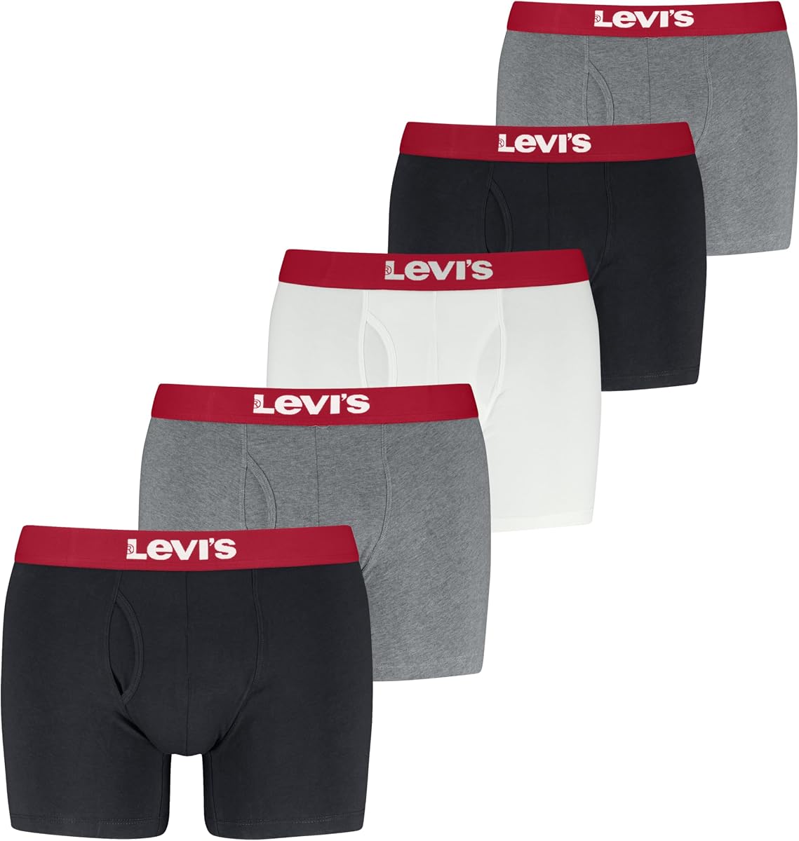 Men's 5-pack Boxer Brief, Soft Cotton, Tag-free, Breathable Comfort