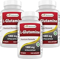 Vista 1 de Best Naturals L-glutamina 1000 mg 180 comprimidos (180 unidades (paquete de 3))