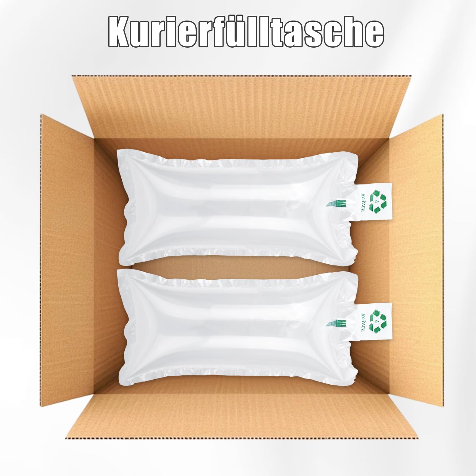 200 Luftpolsterkissen 10x20 Cm – Mit Pumpe, Füllmaterial Für Versand & Umzug