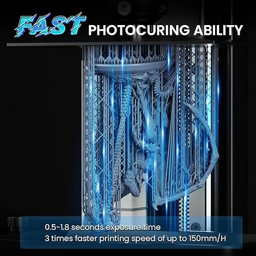 Miniatura 3 de ELEGOO - Resina rápida para impresora 3D de 405nm, resina fotopolimérica de curado UV para impresora 3D de resina Mars 4 Ultra y Saturn 3 Ultra,