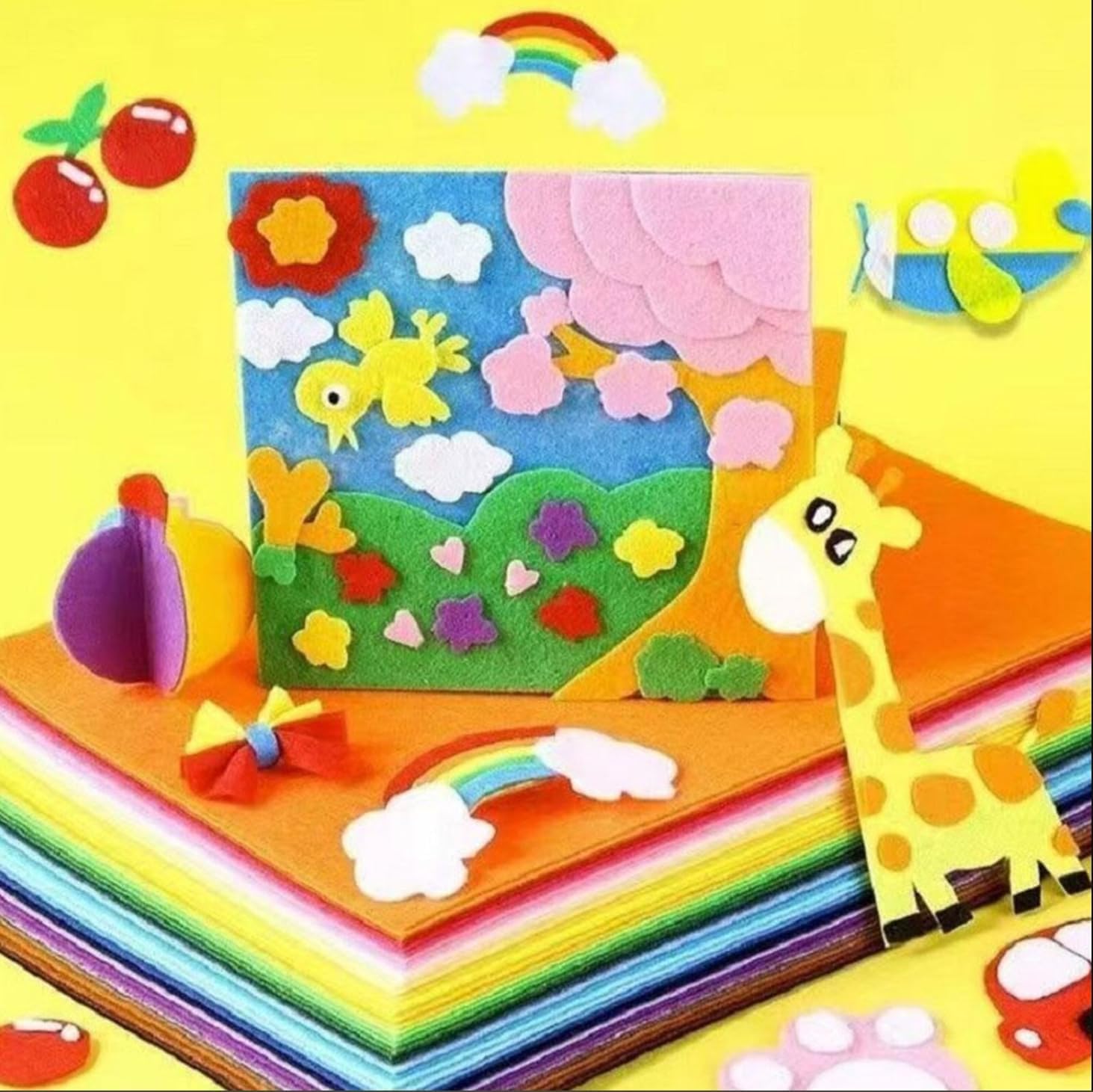 YYCRAFT Stiff Felt Sheets Thick Felt 9 Inch X 12 Inch - 23 Pcs Pack, Mix Color
