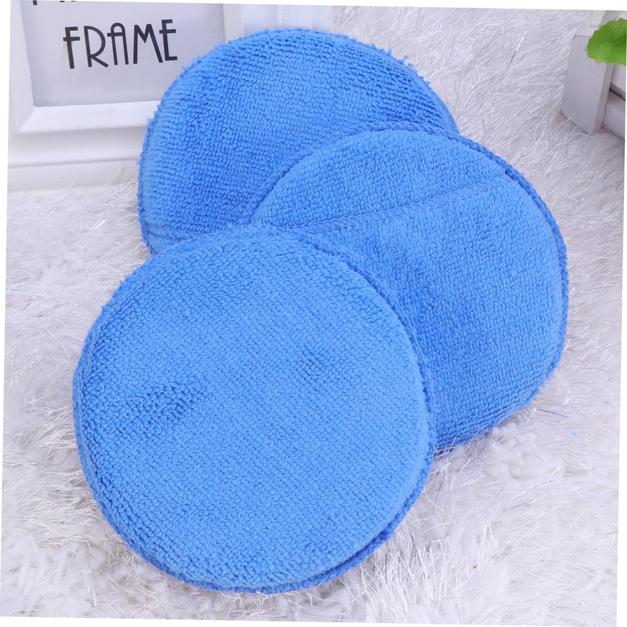 SUPVOX 20pcs Microfiber Wax Applicator Pads Reusable for Easy Application of Wax Sealants Glazes Cars Trucks Motorcycles Rvs No Scratch Design Absorbent