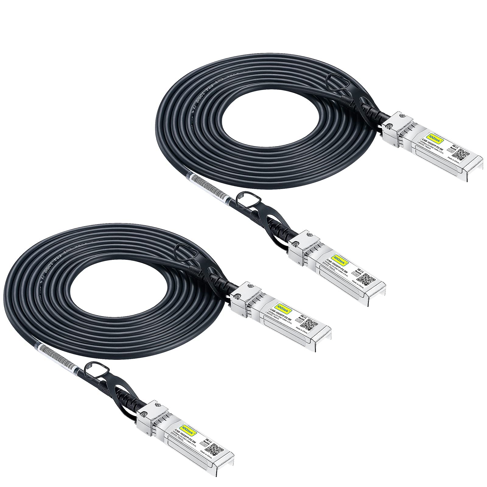 10Gtek SFP+ DAC Twinax Cable, Passive, Compatible with HP ProCurve J9283B, HP Aruba J9283D 3 Meter(10ft)