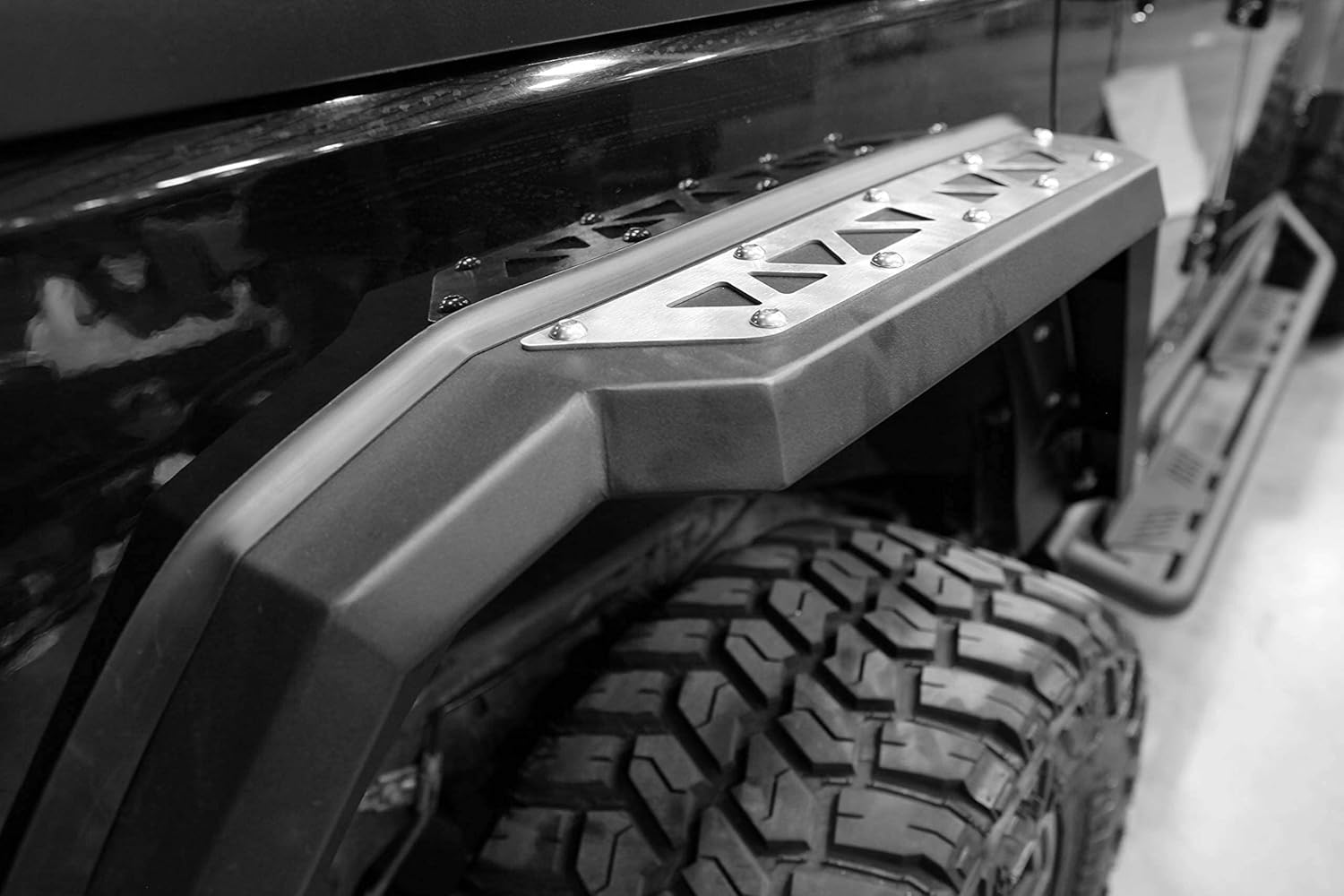 NIXON OFFROAD Rear Fender Flares Replacement Fit for 2008 2009 2010 2011 2012 2013 2014 2015 2016 2017 Jeep Wrangler JK 4 Door/2 Door for Wild Off-Road