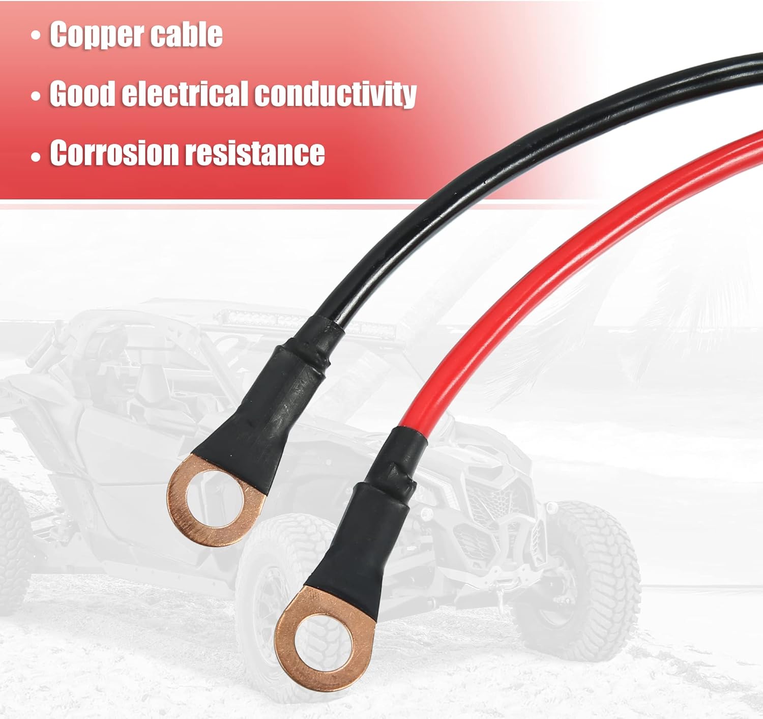 X AUTOHAUX 1 Set for Can-Am Maverick X3 Battery Jump Post Starter Remote Battery Terminal Relocation Kit Mounting Bracket for UTV ATV Trucks