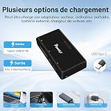 PoweLyt Osmo 360/Action 6/5 Pro/4/3 Battery 2 Packs 3.87V 2100mAh Osmo Action 5 Pro Batteries and 3 Channels Charging Station Compatible with DJI Osmo Action 6/Action 5 Pro/Action 4/Action 3,Osmo 360 - 4