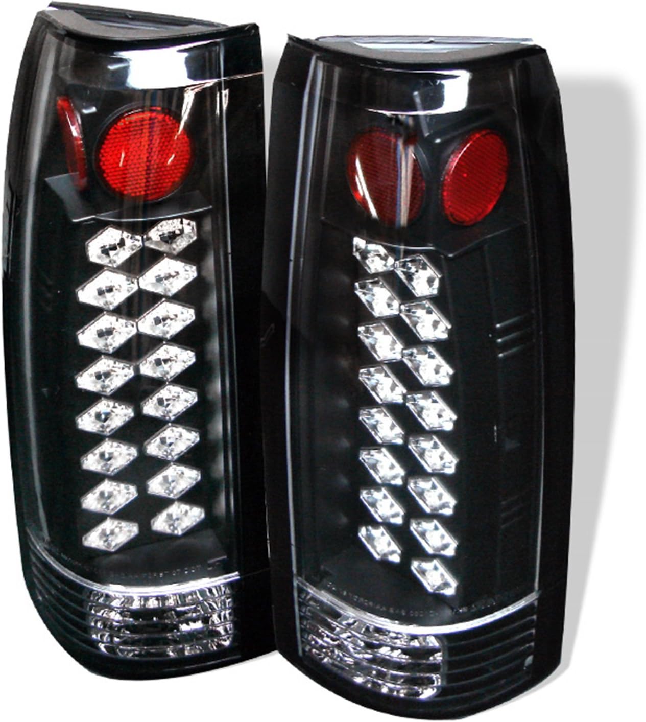 Spyder Auto ALT-YD-CCK88-LED-RC Chevy C/K Series 1500/2500/3500/Chevy Tahoe/GMC Yukon/Chevy Blazer Red Clear LED Tail Light
