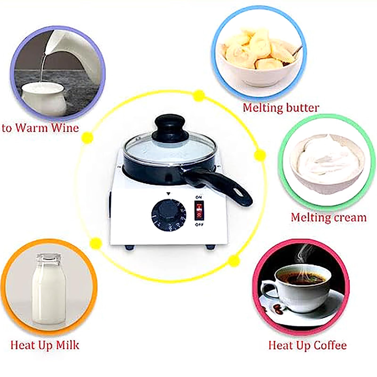 Tempéreuse à Chocolat, Pot Électrique à Fondre le Chocolat 40W
