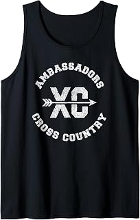Ambassadors Cross Country Retro Distressed XC Running Tank Top