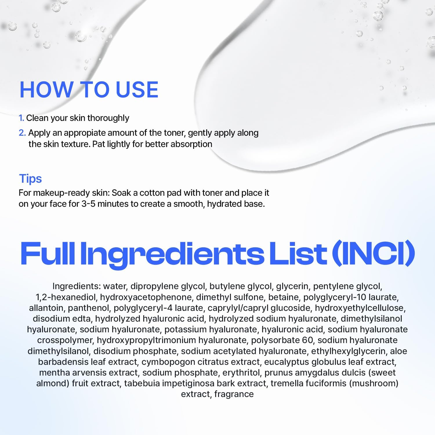 re:nk Hyper Hyal Plumping Toner – Deep Hydrating Face Toner with Hyaluronic Acid, Panthenol and Glycerin, Lightweight Moisturizing Facial Water for Radiant and Smooth Skin (6.76 fl oz)