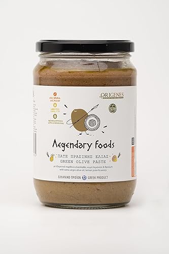 Miniatura 2 de Paquete de 3 variedades de pasta de aceituna, paquete de 2 unidades de aceitunas Kalamon totalmente rasgadas, 1 paquete de pasta de aceituna verde