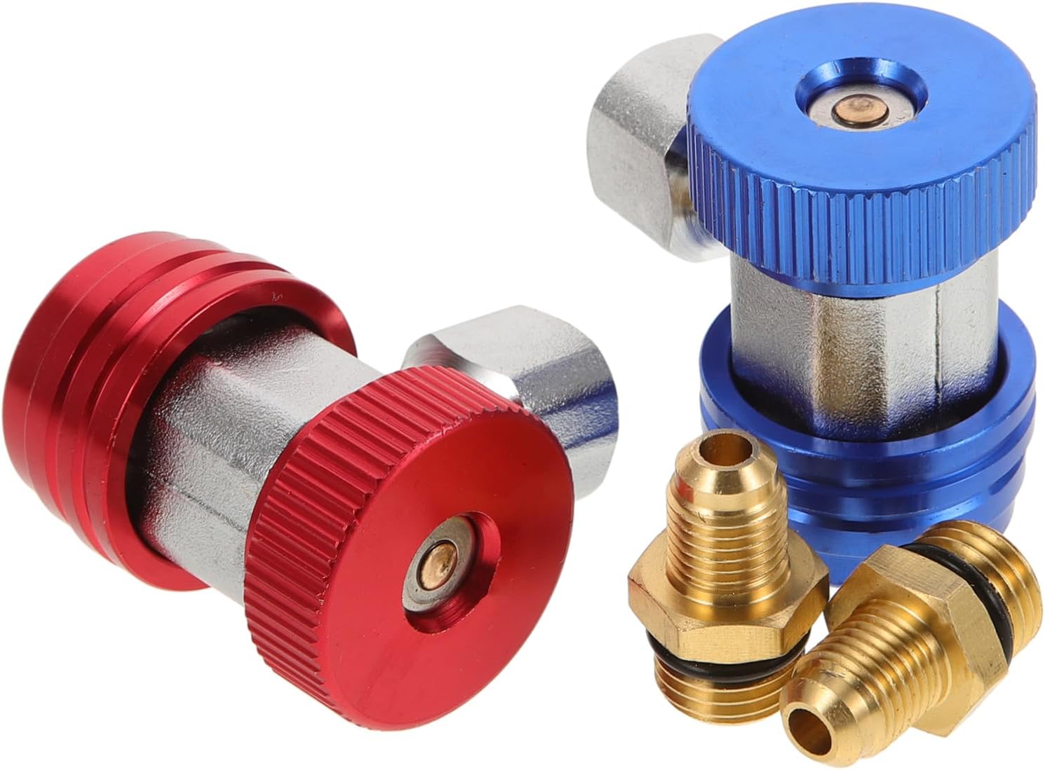 3pairs Quick Couplers for Automotive Air Adapter Fittings Quick Connect Design for Improved Cooling Performance