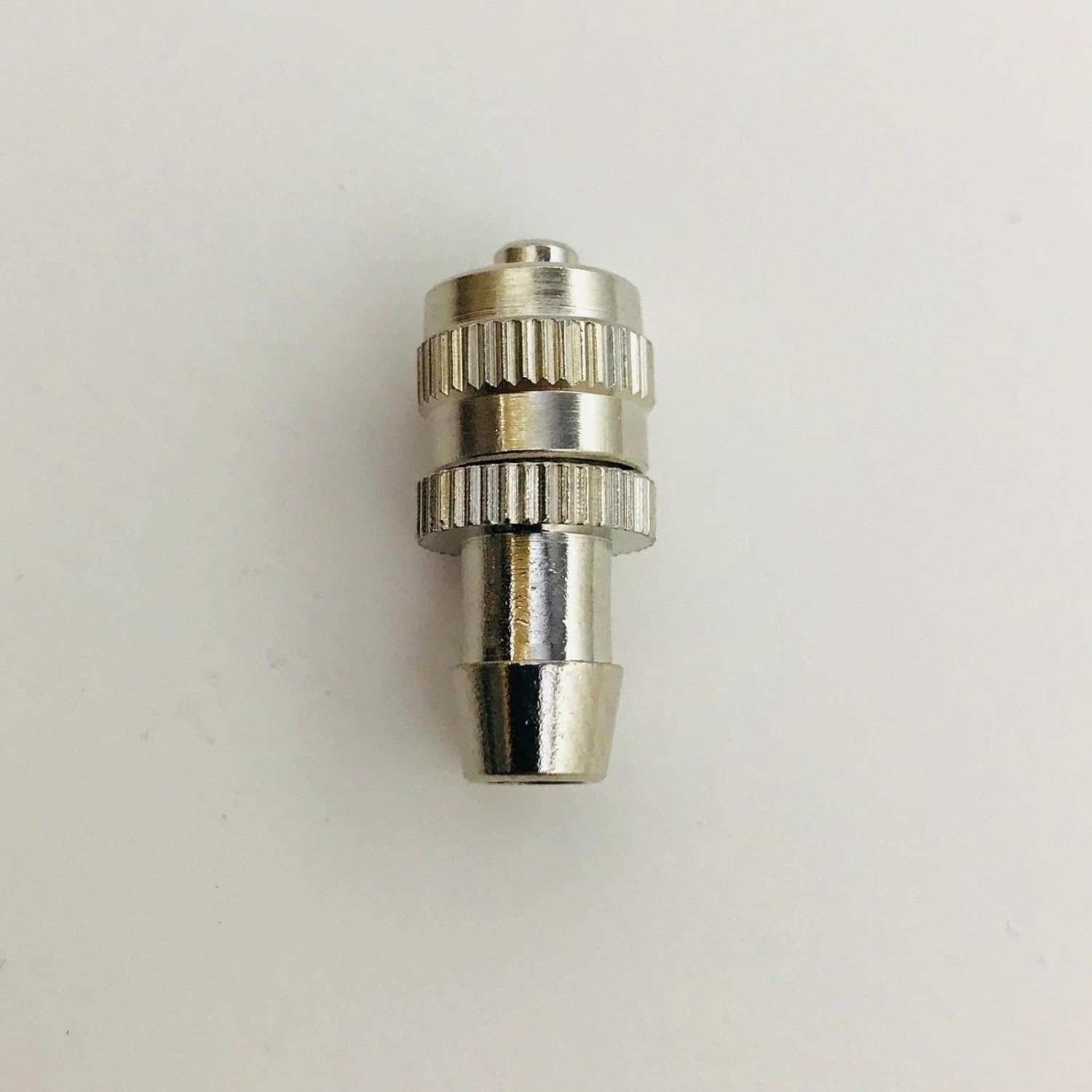 Metal Male Luer Lock Syringe Fitting to 5mm or 3/16" Barb Hose ID (2 Units)
