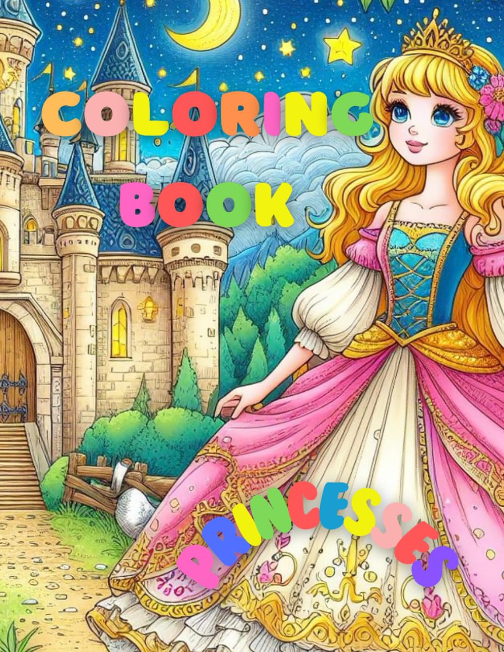Coloring Book Princesses: anti-stress coloring book about princesses for children 6-12 years old