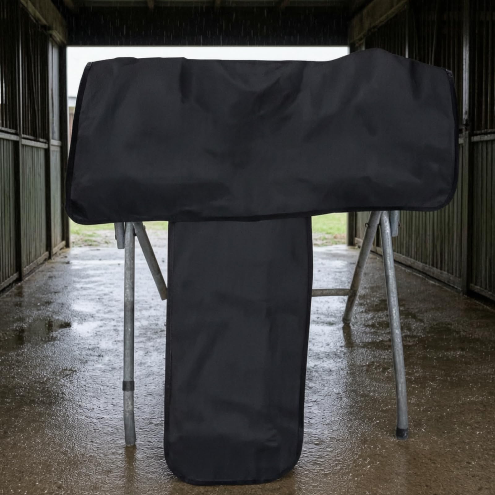 Cubre Monturas Impermeable Protector Silla r Ligero Funda Protectora Sillín para Jinetes, Guadarnés, Instalación Equina