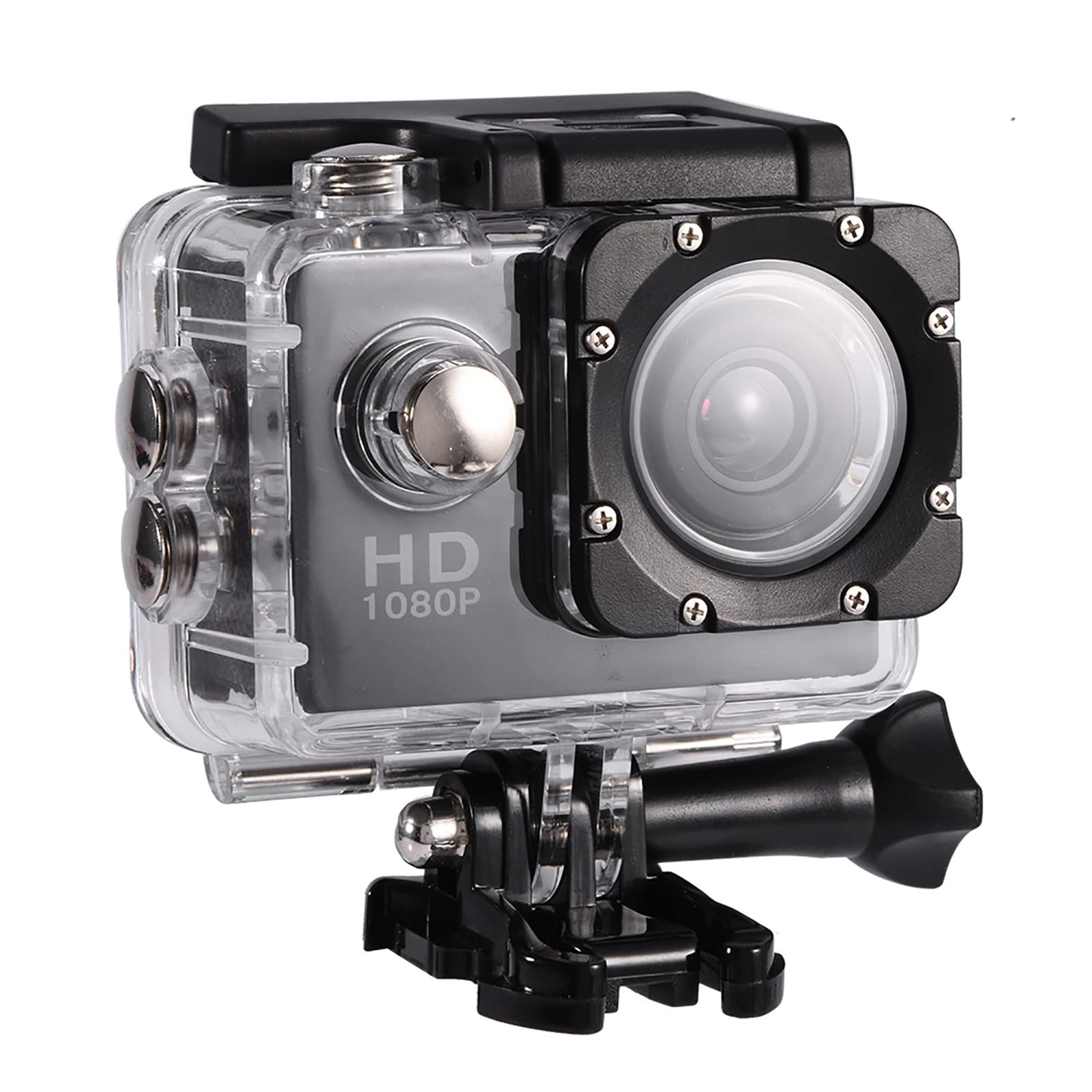 Tosuny Action Camera 1080P – WiFi, Schermo 1,5", Obiettivo 180° Rotabile, Visione Notturna, Grandangolo 140°, Batteria 1000mAh