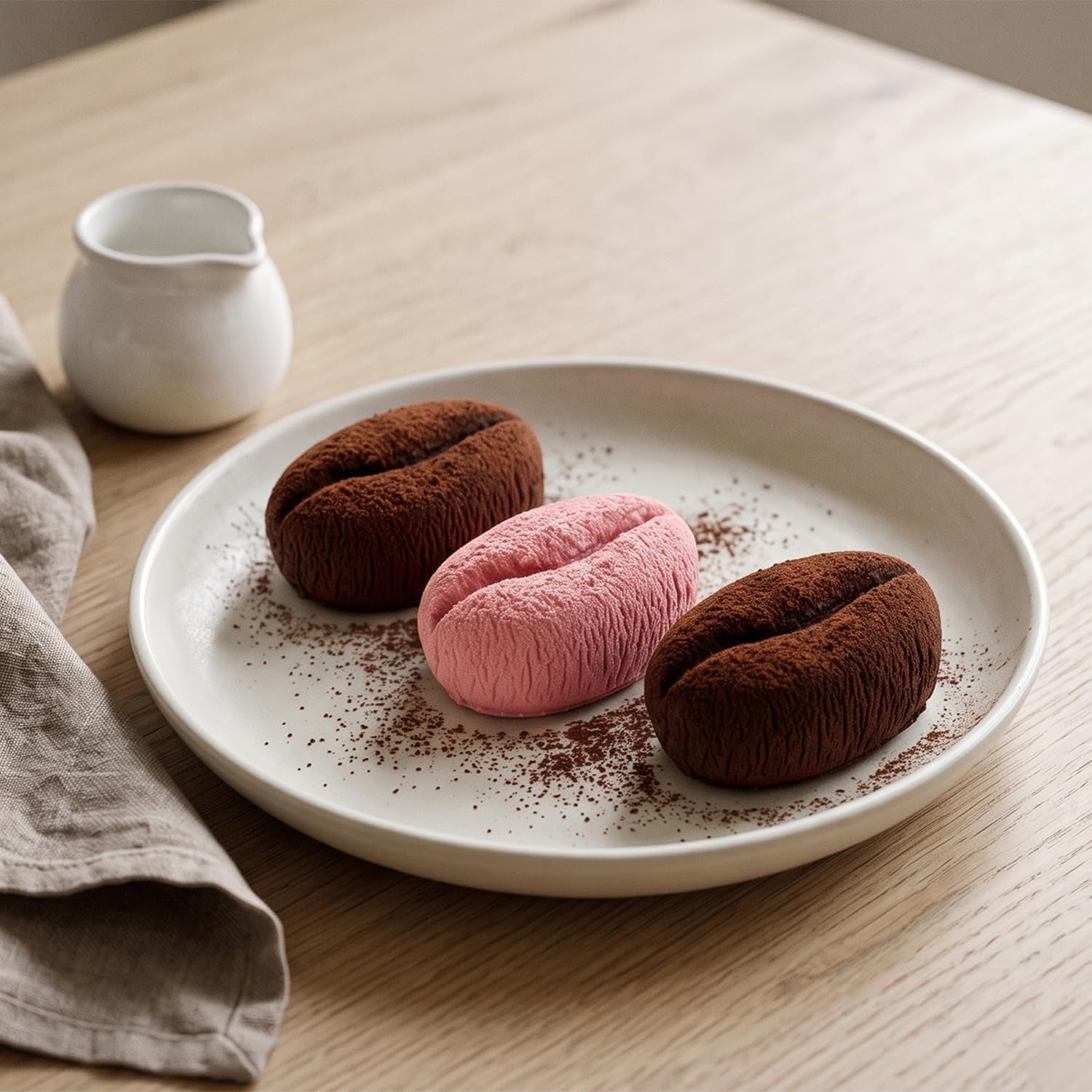 6 Cavity Coffee Bean Silicone Chocolate Molds For Candy Chocolate Mousse