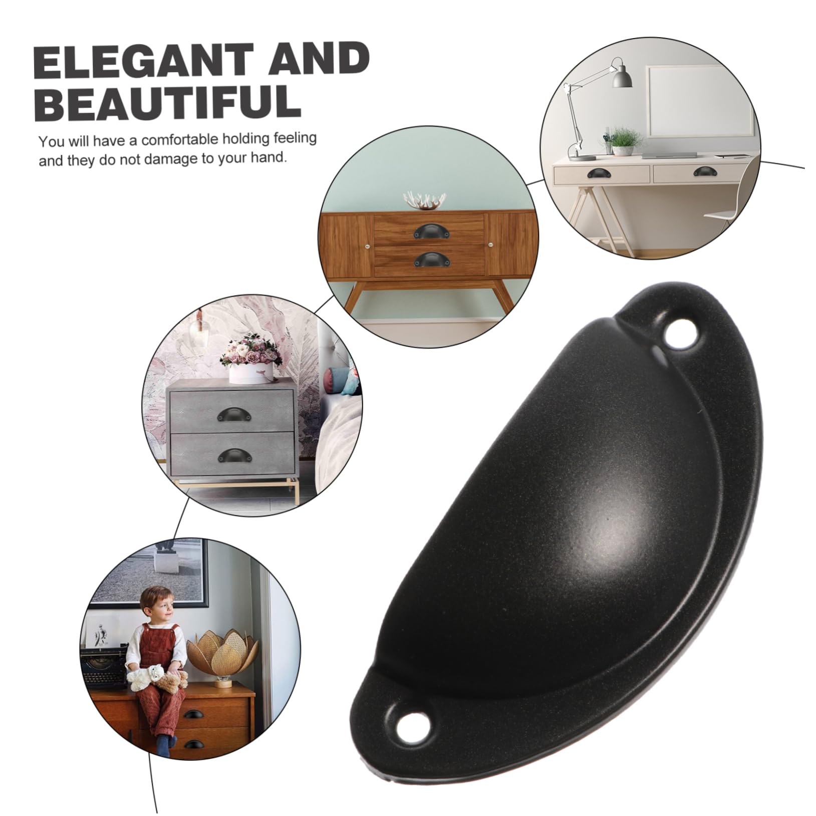 DOITOOL Retro Handle Set 12pcs Iron Drawer Knobs Classic Pull Handles for Wardrobe Cupboard Door