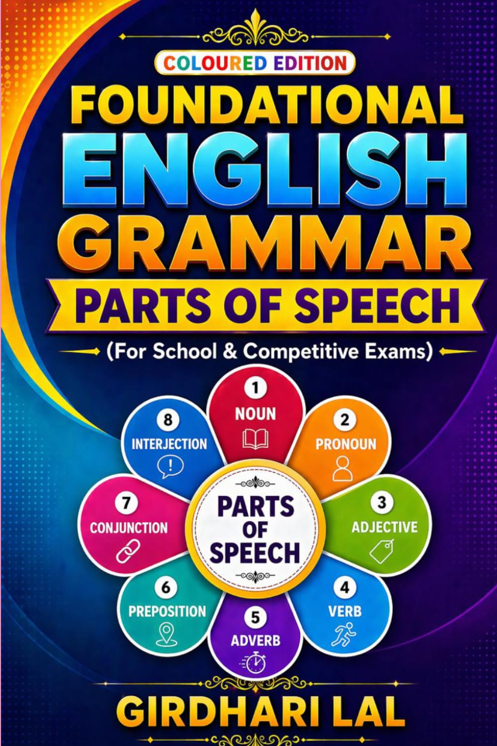 Foundational English Grammar(coloured edition): Parts of Speech for School and Competitive Exams