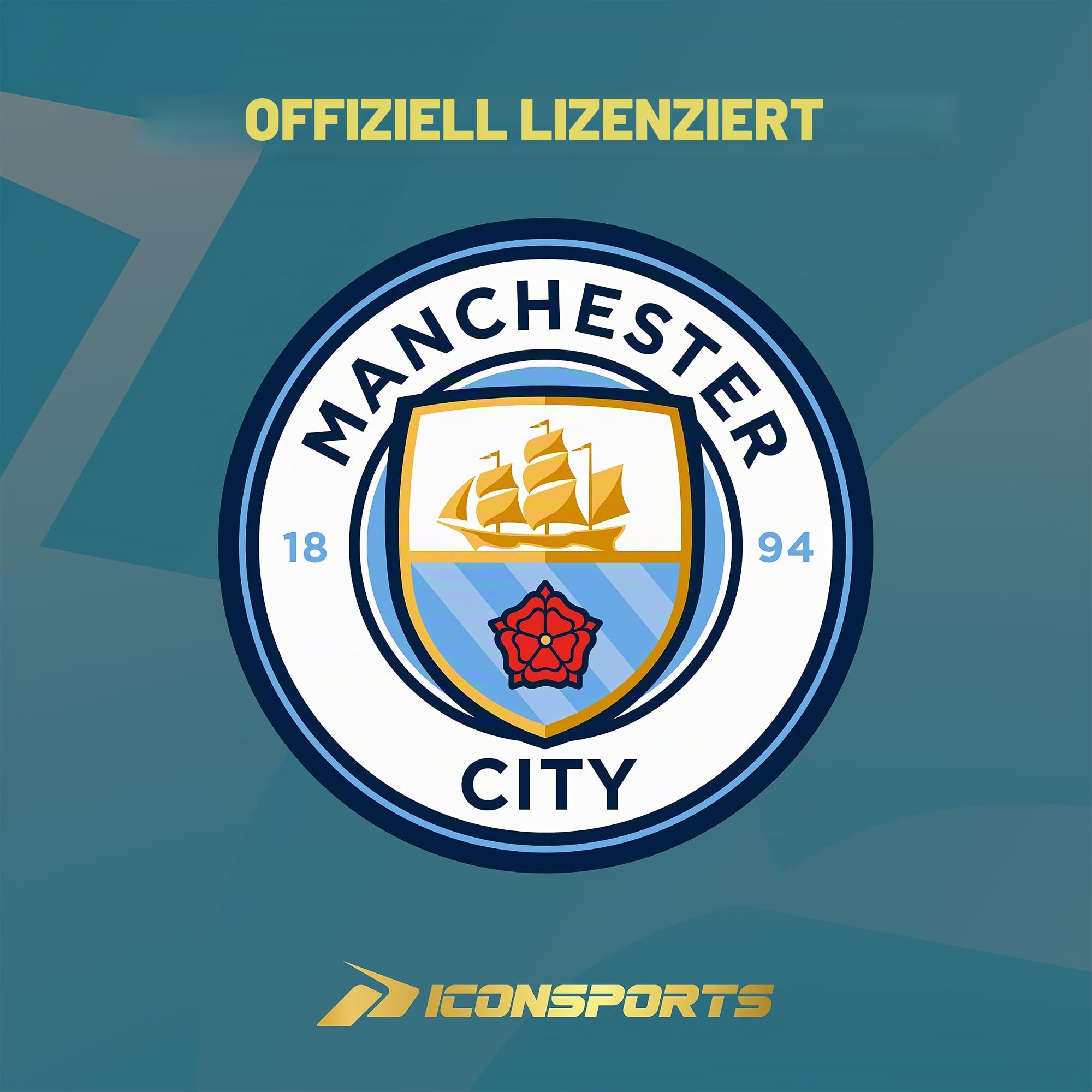 Icon Sports Herren Manchester City F.c. Adult Pullover Hoodie Manchester City F.C. Kapuzenpullover für Erwachsene (1er Pack)