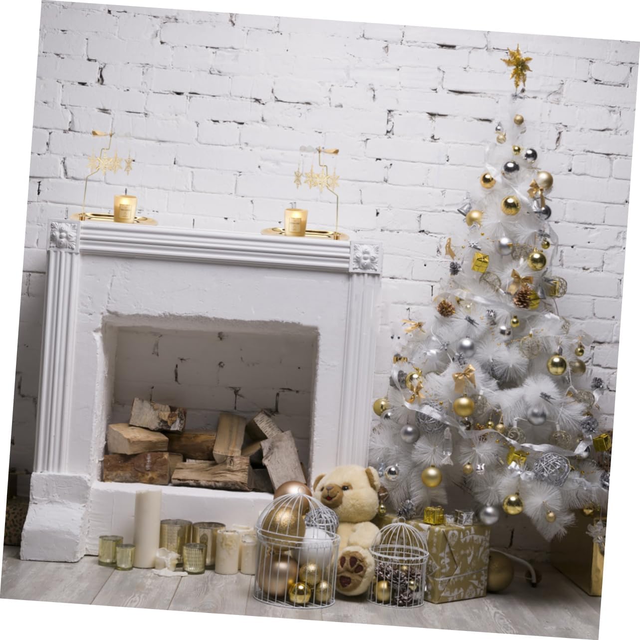 ORFOFE 1set Rotating Snowflake Candle Holder Elegant Christmas Table Decor for Centerpiece Finish for Holiday Gatherings and Home Decoration