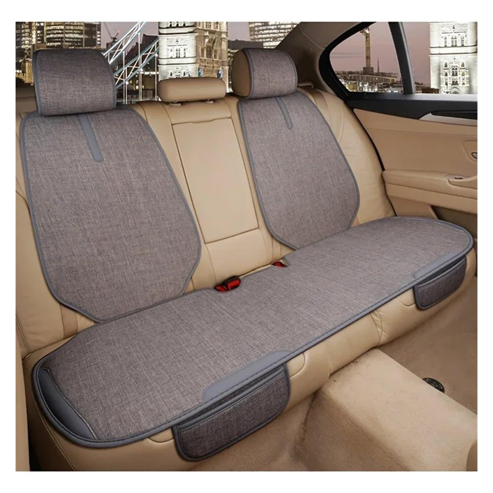 Housses sieges universelles auto gris pour Audi A1 A3 A4 A5 A6 A7 A8