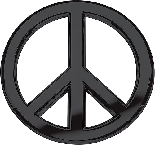 Emblemas de coche de alta calidad, logotipo de señal de paz 3D resistente, materiales de alta calidad de larga duración, símbolos de emblema