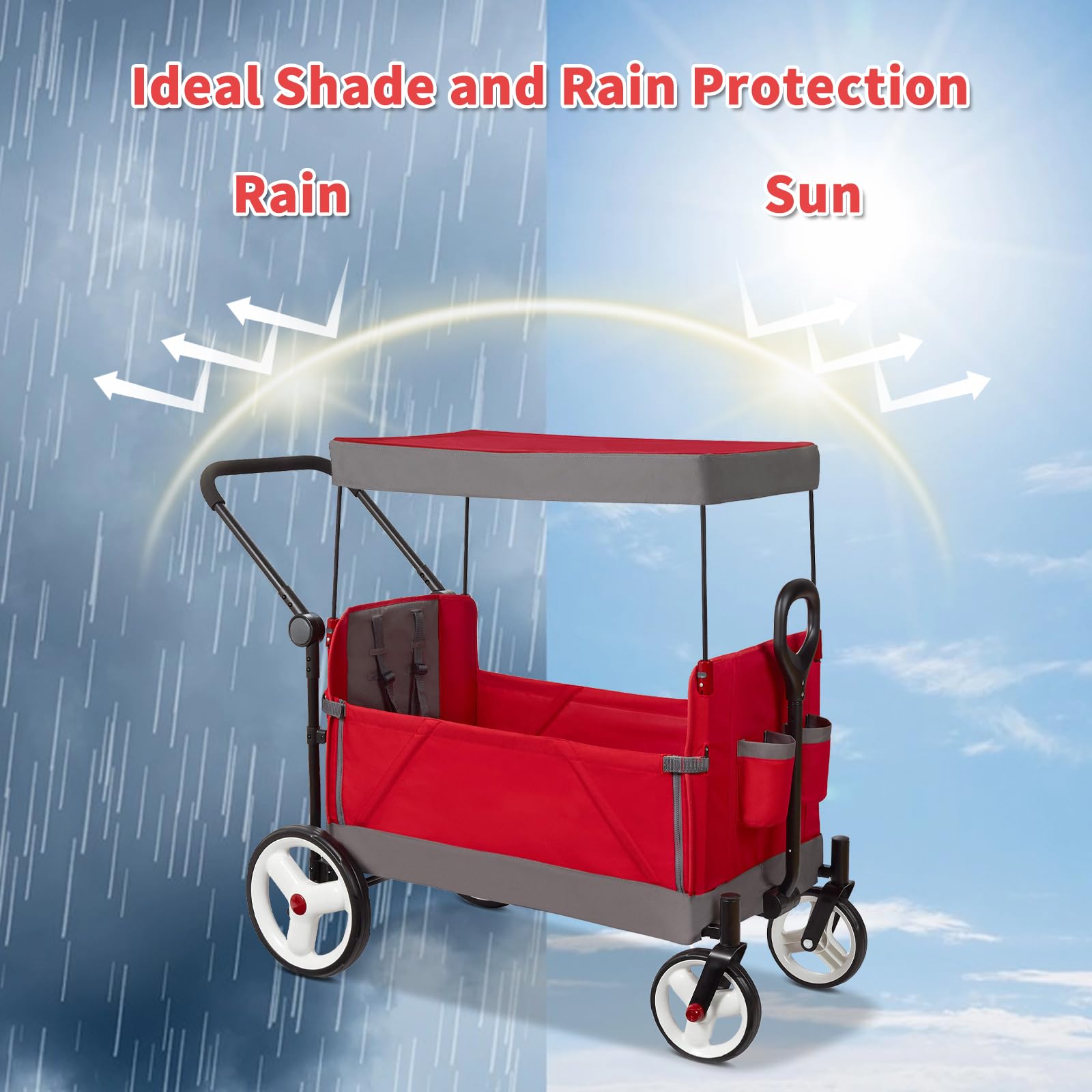 Amazon.com: Wagon Canopy Attachment Compatible with Radio Flyer