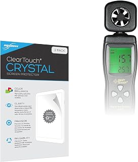 BoxWave Screen Protector Compatible with FOOAO AS816 Anemometer - ClearTouch Crystal (2-Pack), HD Film Skin - Shields from Scratches