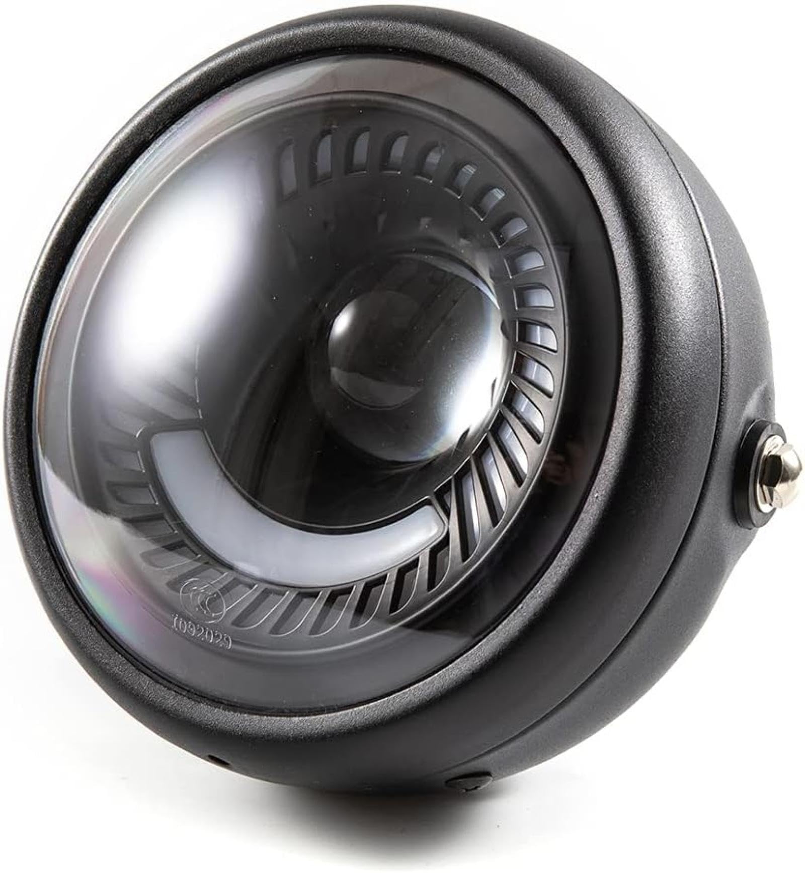 reflektor motocyklowy 6,5-calowa uniwersalna lampa LED DRL z białym światłem do motocykla, światła mijania i drogowe do Cafe Racer i Dla Cruiser