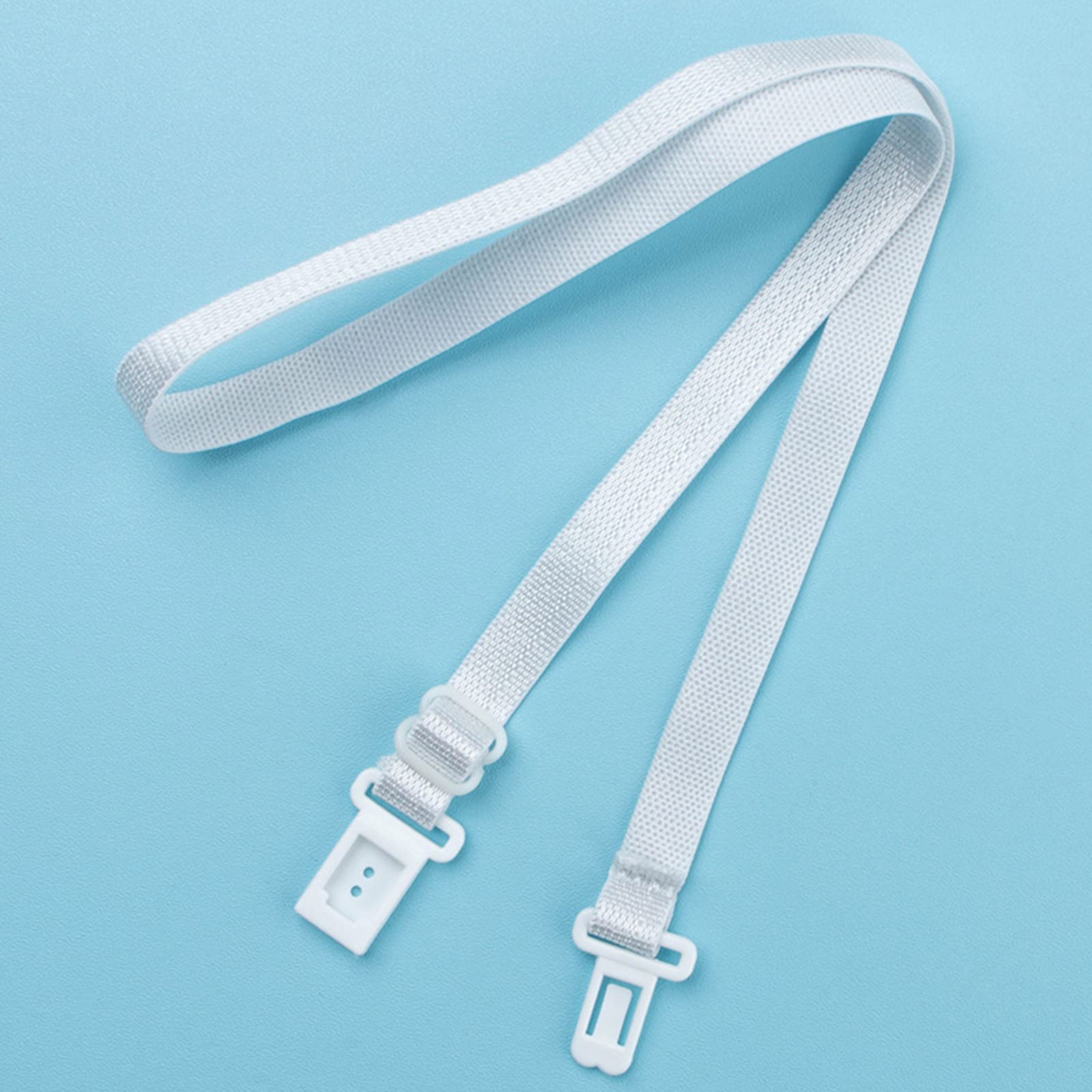 10Pcs/Set Men Women Accessories Bow Tie Adjustable Polyester Belt With Clip Bowtie White Elastic Strap Extender Band