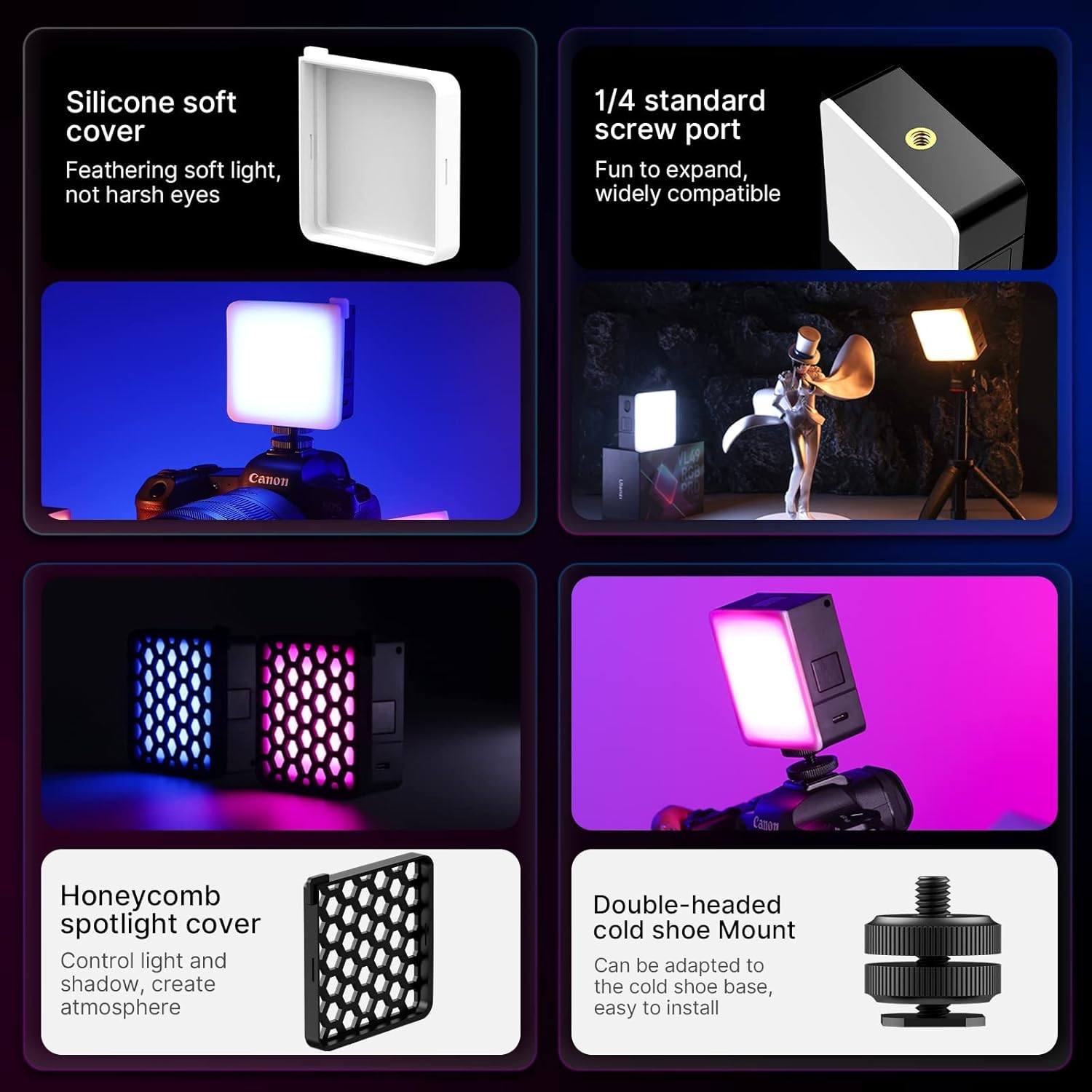 ULANZI U Rig Pro Smartphone Video Rig+ULANZI VL49 Pro RGB Video Light